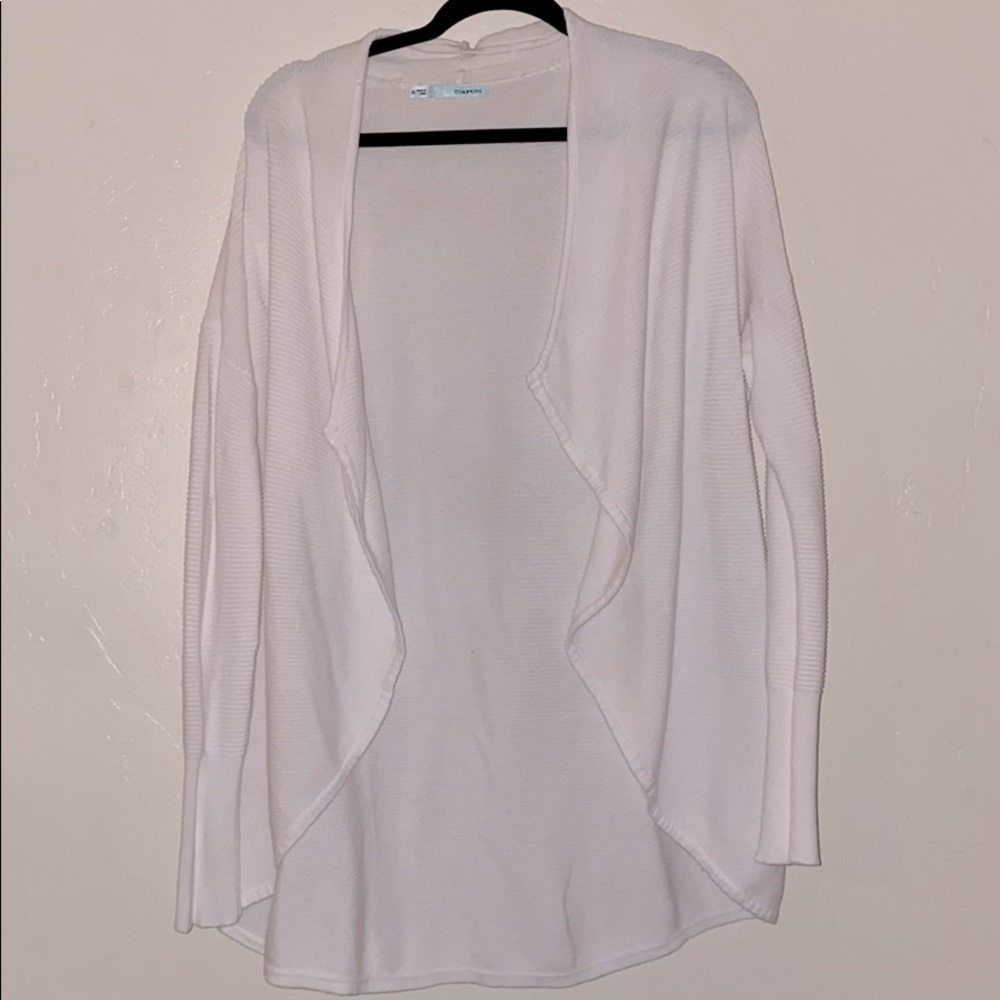 White cardigan